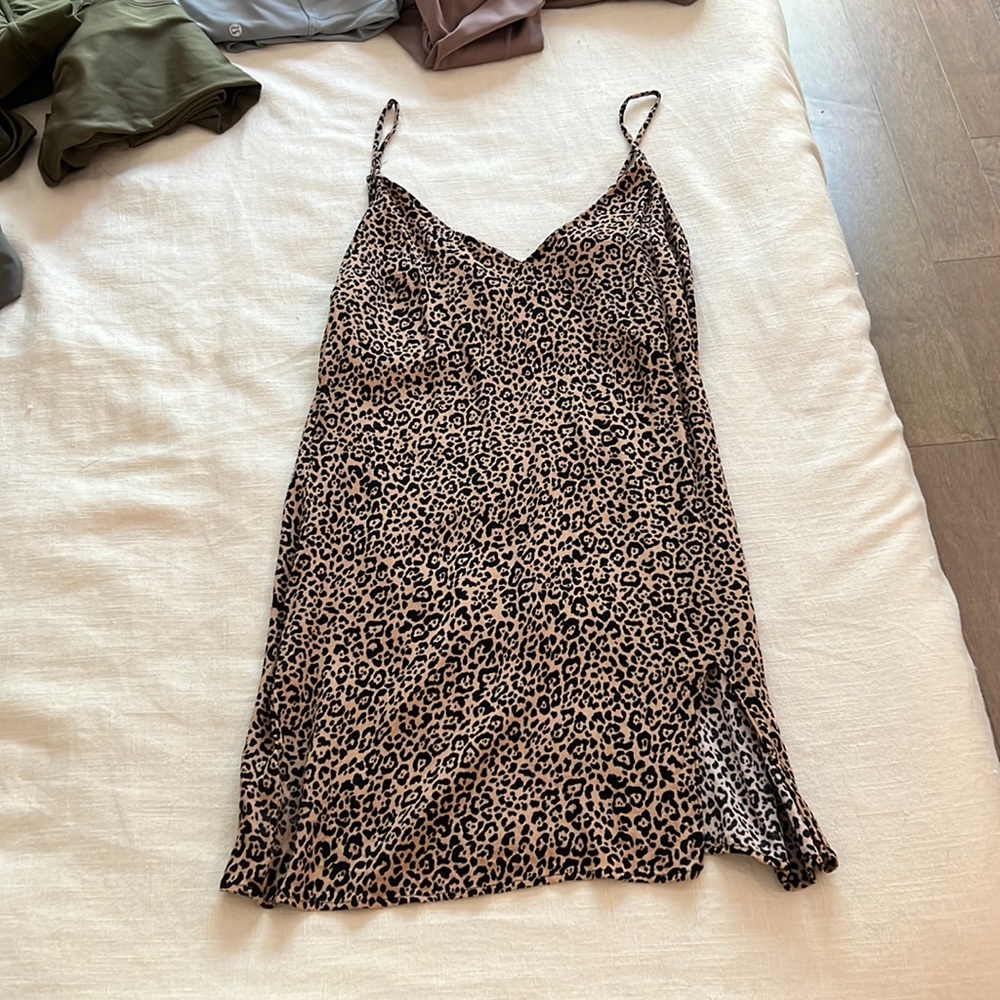 Reformation animal print dress